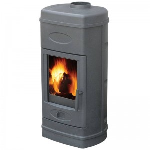 Peć Plamen Aurora sivo emajlirana